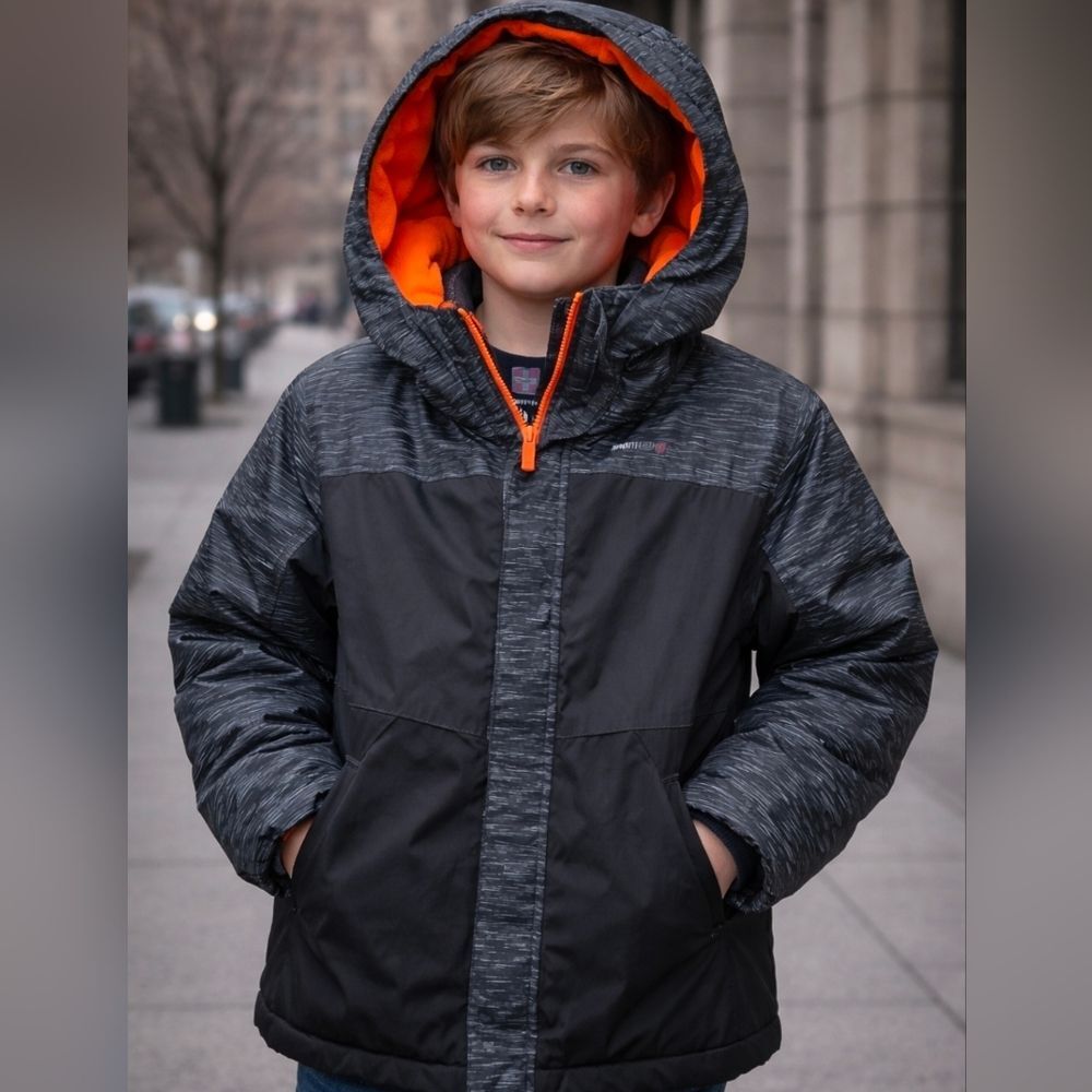 Boys Swiss Tech Winter Jacket Size XXL 18 Heavy 2-In-1 Coat Removable Liner